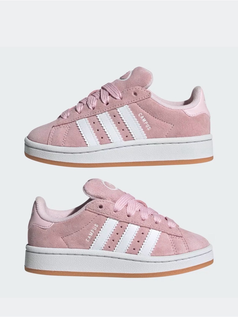 adidas Campus 00s Suede Sneakers - Pink/White